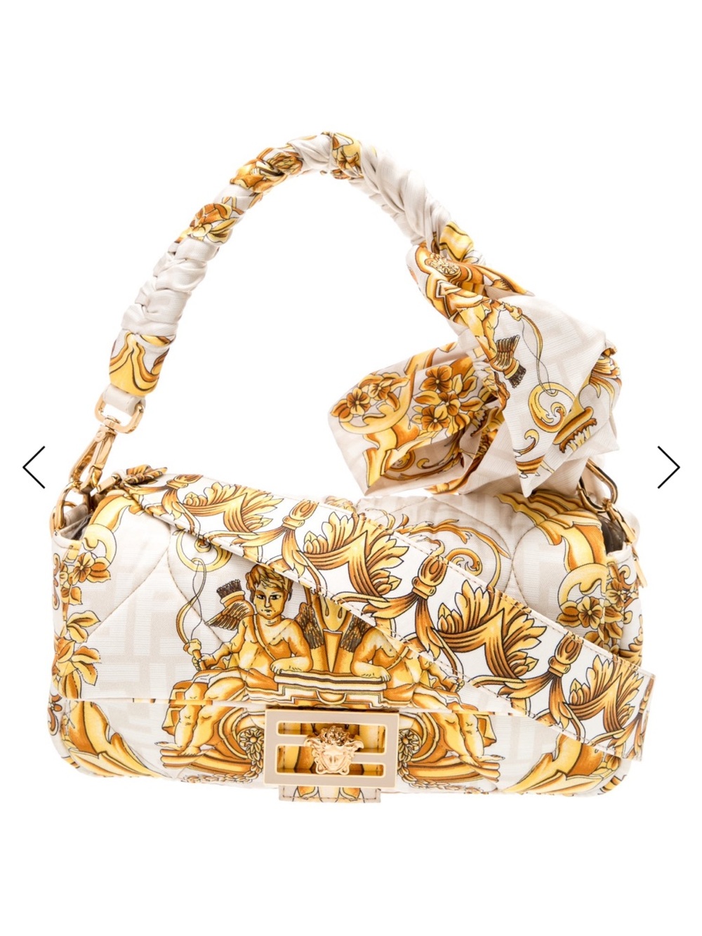 RARE Fendi x Versace Silk Scarf Baguette